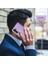 Bınfen Renk Samsung Galaxy M55 5g Rfıd Engelleme Pu Deri Telefon Kılıfı Kapak-Mor (Yurt Dışından) 5