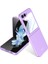 Samsung Galaxy Z Flip6 5g Kılıf Küçük Ekran Filmli Ultra Ince Pc Telefon Kılıfı-Mor (Yurt Dışından) 1