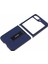 X-Level Samsung Galaxy Z Flip6 5g Manyetik Kickstand Katlanır Telefon Kılıfı Pu Deri Kaplamalı Pc Kapak-Koyu Mavi (Yurt Dışından) 3
