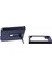 X-Level Samsung Galaxy Z Flip6 5g Manyetik Kickstand Katlanır Telefon Kılıfı Pu Deri Kaplamalı Pc Kapak-Koyu Mavi (Yurt Dışından) 5