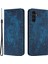 Samsung Galaxy A25 5g (Global) (161.0 x 76.5 x 8.3mm) Kılıf Fil Desenli Flip Cüzdan Deri Telefon Kapağı-Mavi (Yurt Dışından) 1