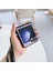 Samsung Galaxy Z Flip6 5g Kılıf Çiçek Desenli Pu Deri Kaplamalı Pc Telefon Kılıfı Çapraz Askılı-Mor (Yurt Dışından) 4