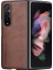 X-Level Bojue-3 Serisi Samsung Galaxy Z Fold3 5g Kılıf Çizilmez Deri + Tpu + Pc Telefon Kapağı-Kahverengi (Yurt Dışından) 1