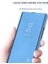 Samsung Galaxy A55 5g Kılıf Ayna Tasarımı Deri Telefon Kapağı Clear View Penceresi Flip Stand-Siyah (Yurt Dışından) 5