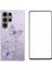 Wanlonfeng Samsung Galaxy S23 Ultra Kılıf Tpu Telefon Kapak Ekran Koruyucu Bling 3D -Mor (Yurt Dışından) 1