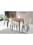 Milano Mdf Açılır Mutfak Masa 6 Lı Sandalyeli Takım 75x130cm 3