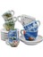Edex ’’In Our Hands’’ Porselen Espresso Fincan ve Tabak 6’lı Takım - 60 ml 1