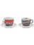 Edex Arlecchino İki Kişilik Cappuccino Fincan ve Tabak Takımı - 190 ml - 4 Parça 1