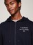 Erkek Fermuarlı Kapüşonlu Sweatshirt-Mavi 2