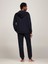 Erkek Fermuarlı Kapüşonlu Sweatshirt-Mavi 4