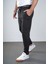 Kingbrich Beli Lastikli Baskılı Cepli Slim Fit Kalıp Erkek Alt Eşofman 2