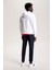 Erkek Flag Logo Hoody Sweatshirt-Beyaz 3