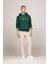 Erkek Tommy Logo Baskılı Sweatshirt-Yeşil 2