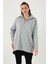 Yarım Fermuarlı Oversize Triko Kazak Bayan Kazak 4616079Y 5