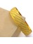 Altın Kaplama Yan Çizgili Simli 1.5 cm Bilezik BLZ-3070 5