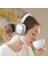 W35 Kablosuz Bluetooth Kafaüstü Kulaklık - Gümüş 13 4
