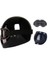 Motosiklet Retro Kask Harley Cafe Racer Vespa Modüler ve Anti Uv Cross Gözlüklü Motor Kaskı Siyah 2