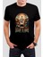 Victory In Dawn Baskılı Siyah Tişört C935 1