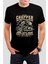 Chopper Baskılı Siyah Tişört C944 1