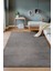 Antrasit Kaymaz Taban Yıkanabilir Dekoratif Kilim Yolluk K5109 2