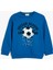 Sweatshirt Uzun Kollu Bisiklet Yaka Futbol Baskılı Şardonlu 1