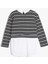 Gömlek Detaylı Sweatshirt Çift Kumaş Detaylı 2