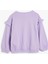 Sweatshirt Unicorn Aplikeli Fırfır Detaylı Pamuklu Şardonlu 2