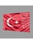 Kırmızı Dalgalı Türk Bayrağı Cam Tablo Red Wavy Turkish Flag Glass Painting 1