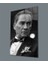 Atatürk Portre Dikey Cam Tablo Büyük Tablo Ev Ve Ofis Dekoru 1