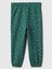 Kız Bebek Yeşil Gap Logo Fleece Jogger Eşofman Altı 3