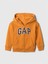 Erkek Çocuk Turuncu Gap Logo Fleece Fermuarlı Sweatshirt 1