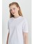 Pamuk Oversize Fit Bol Kesim Bisiklet Yaka Basic Tişört 4