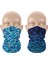 2'li Set Bandana Erkek Bandana Kadın Bandana Motosiklet Bandana Boyunluk Balaklava Outdoor Maske 3
