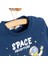 Basic Az Şardonlu Uzay Baskılı Sweatshirt Erkek Çocuk 2