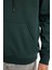 Regular Fit Kapüşonlu Kanguru Cepli İçi Yumuşak Tüylü Basic Düz Sweatshirt X8283AZ24AU 5