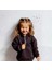 Unisex Fermuarlı Dik Yaka Kanguru Cepli Çocuk Çocuk Sweatshirt 1