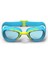 Turkuaz Çocuk Yüzücü Gözlüğü - Mavi/sarı - Şeffaf Camlar - Xbase 3