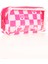 Transparent Nature Soft Kalem Çantası Pink Heart K2586 2