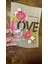Ütü Ile Yapışan Çiçekli Love Yazı Kot Tişört Transfer Baskı Arma 19X14 cm 1