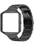 Fitbit Blaze Metal Çerçeve Kelebek Toka Üç Boncuk Paslanmaz Çelik Metal Saat Kordonu 3