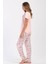 Pamuklu Kadın Kısa Kol Pijama Takım , 403247 2