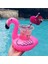 Tekno Trust Pembe Flamingo Şişme Deniz Havuz Bardak Tutucu Float Bar 18-22CM 1