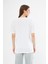 Kadın Beyaz Oversize T-Shirt 2