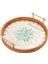 Rattan Tepsisi Yuvarlak Kek Aperatifler Partiler Için Tepsi Tezgah Mutfak 28CM (Yurt Dışından) 1