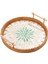 Rattan Tepsisi Yuvarlak Kek Aperatifler Partiler Için Tepsi Tezgah Mutfak 28CM (Yurt Dışından) 3