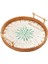 Rattan Tepsisi Yuvarlak Kek Aperatifler Partiler Için Tepsi Tezgah Mutfak 28CM (Yurt Dışından) 5