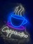 Cappuccino Kafe Kahve Neon Led Duvar Dekoru 2