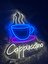 Cappuccino Kafe Kahve Neon Led Duvar Dekoru 4