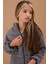 Füme Unisex Kapüşonlu Çocuk Peluş Hırka 5-15 Yaş 19103 2