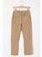 Krem Beli Lastikli Basic Çocuk Okul Pantolonu 19168 2
